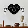 Wallity Omnia Vincit Amor 2 Escultura de Pared Negra